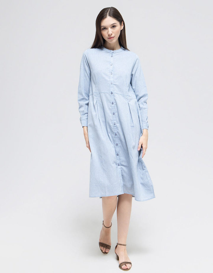 Triset Casual Plain Midi Dress Women
