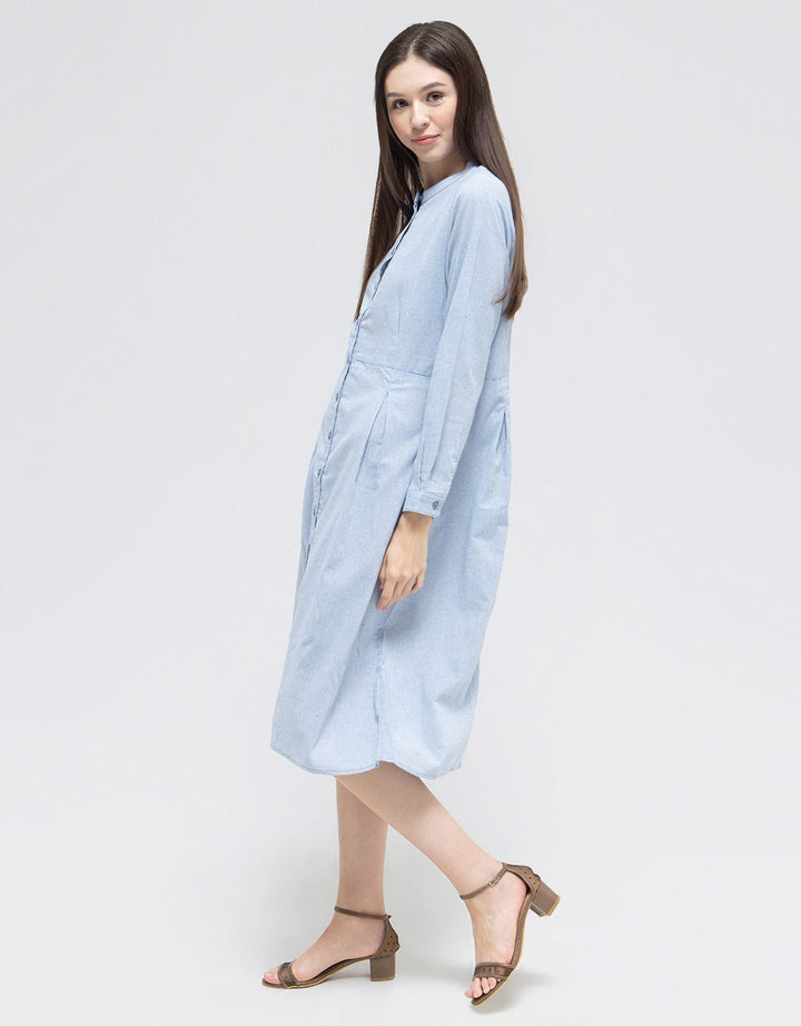 Triset Casual Plain Midi Dress Women