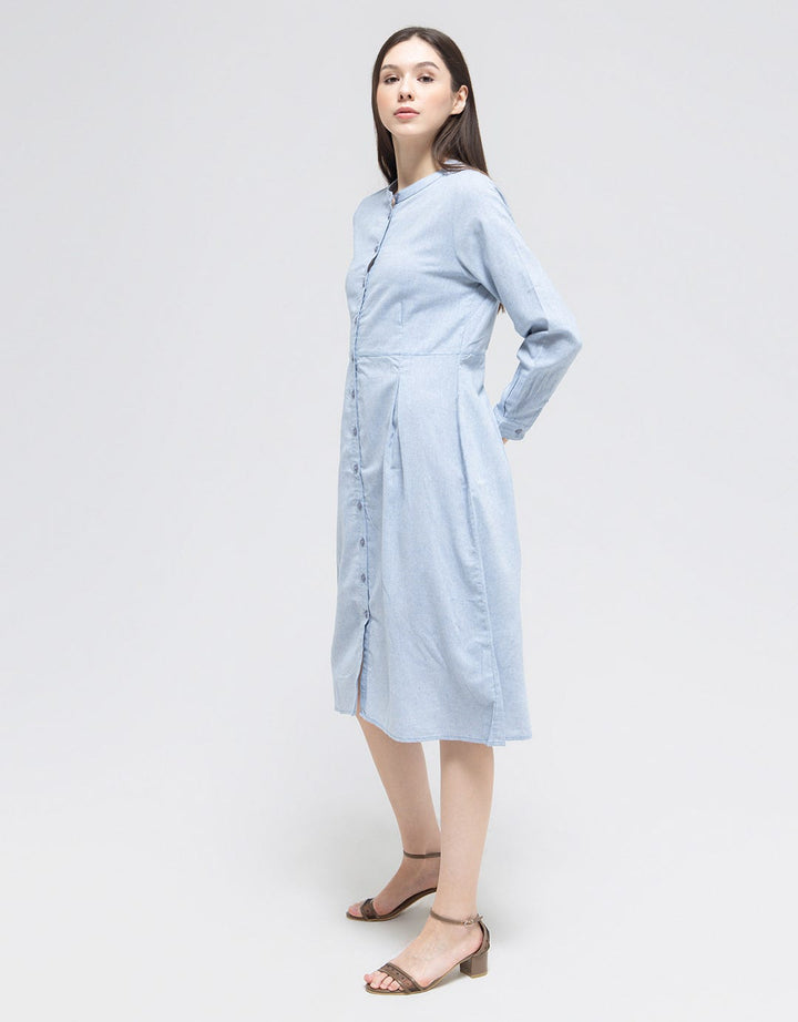 Triset Casual Plain Midi Dress Women