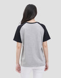 Nevada Raglan Varsity Crew Kaos Wanita