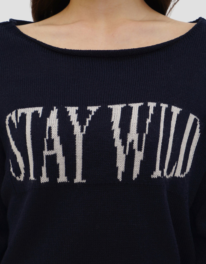 NEVADA STAY WILD SWEATER CROP WANITA