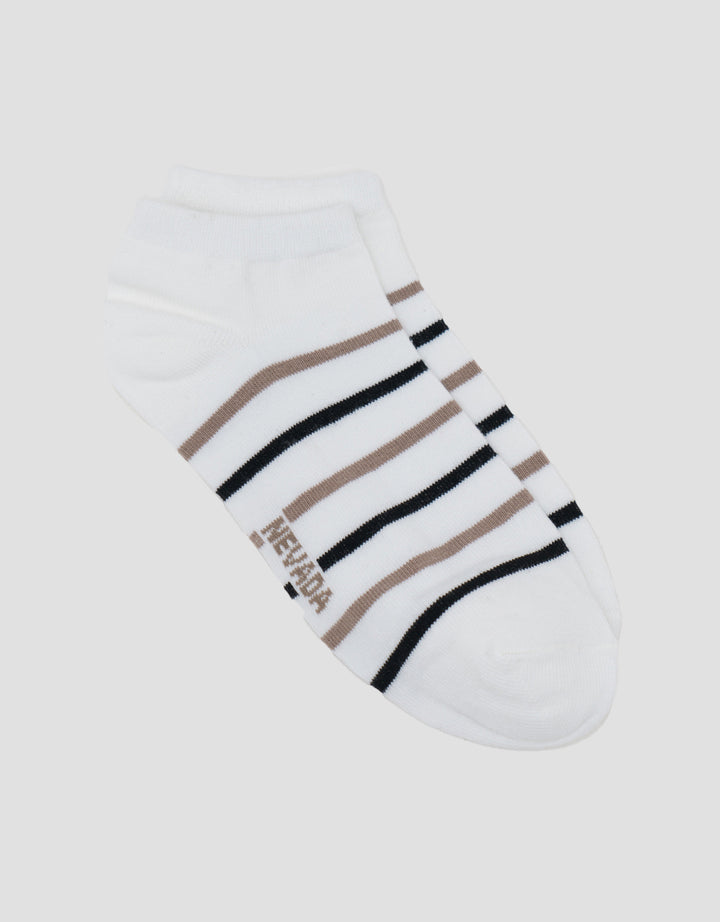 Nevada Ankle Stripe Kaus Kaki Wanita