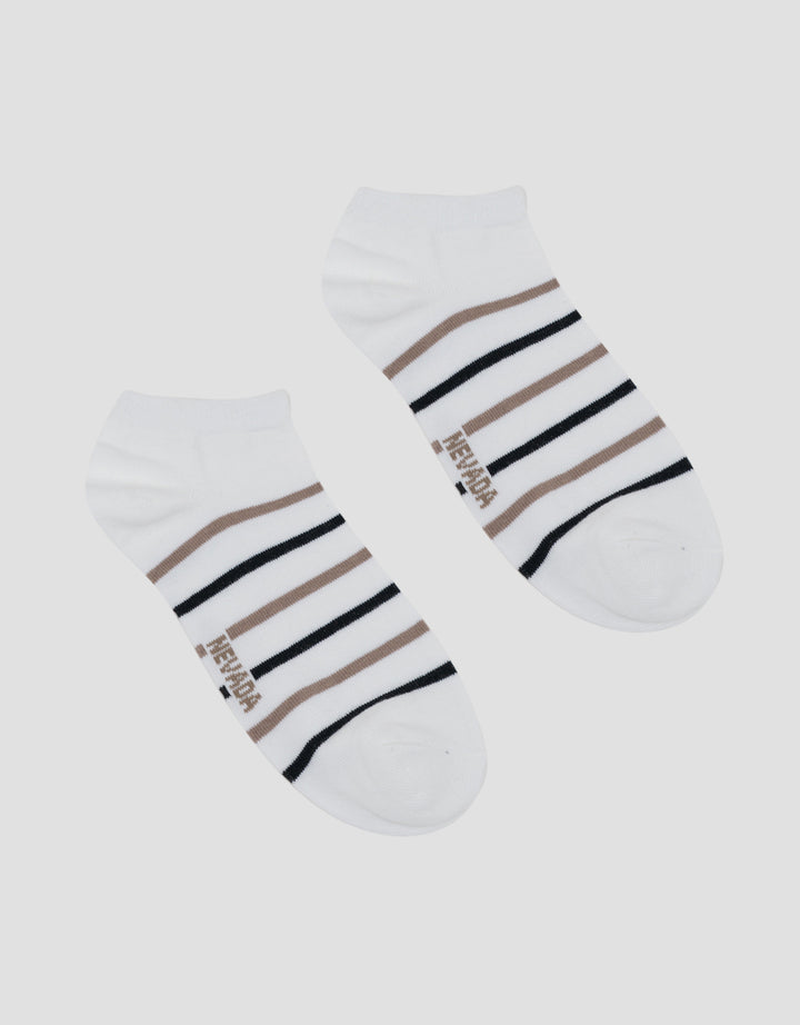 Nevada Ankle Stripe Kaus Kaki Wanita