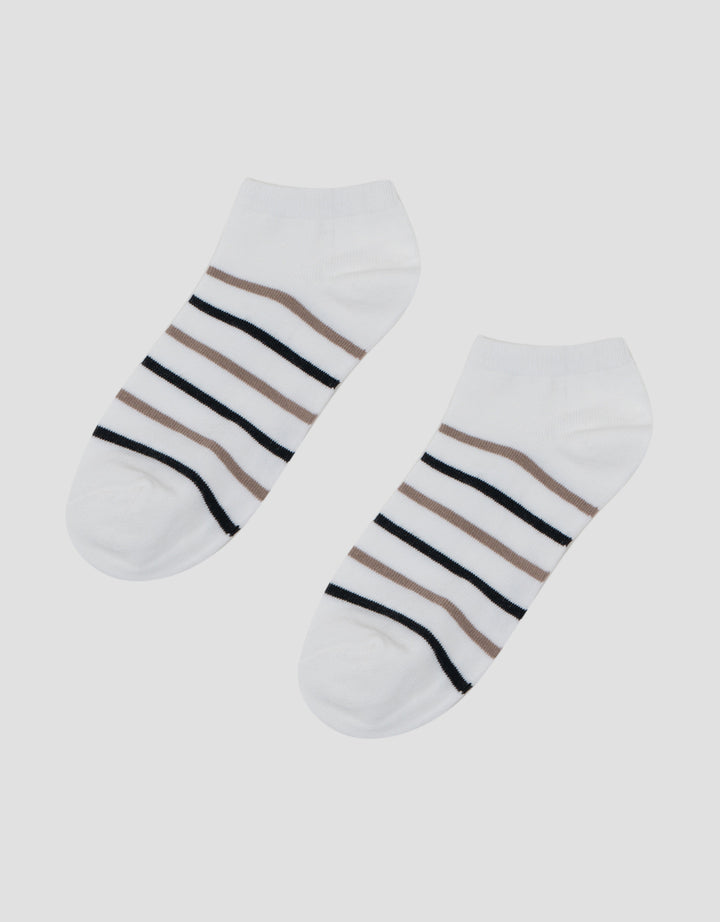 Nevada Ankle Stripe Kaus Kaki Wanita