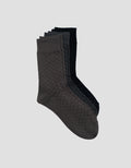 Cole 3Pk Quarter Casual Cross Line Kaus Kaki Pria