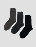Cole 3Pk Quarter Casual Cross Line Kaus Kaki Pria