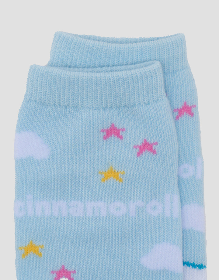 Character Print Cinnamoroll Kaus Kaki Anak Perempuan