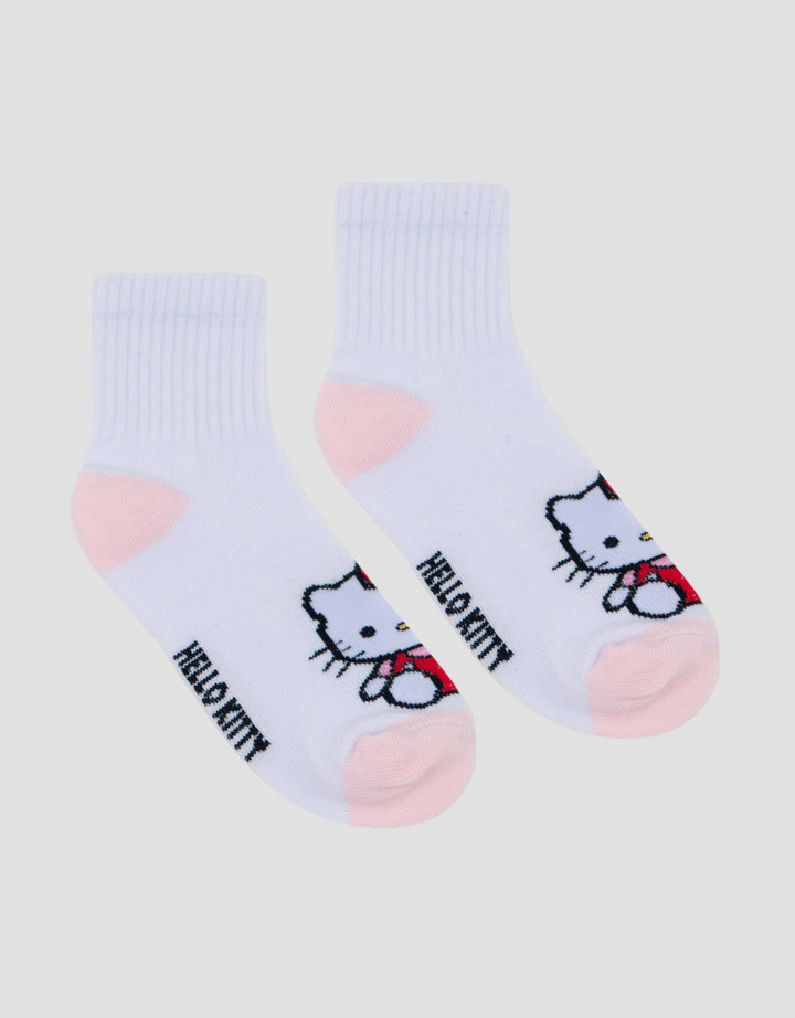 Character Print Hello Kitty Kaus Kaki Anak Perempuan