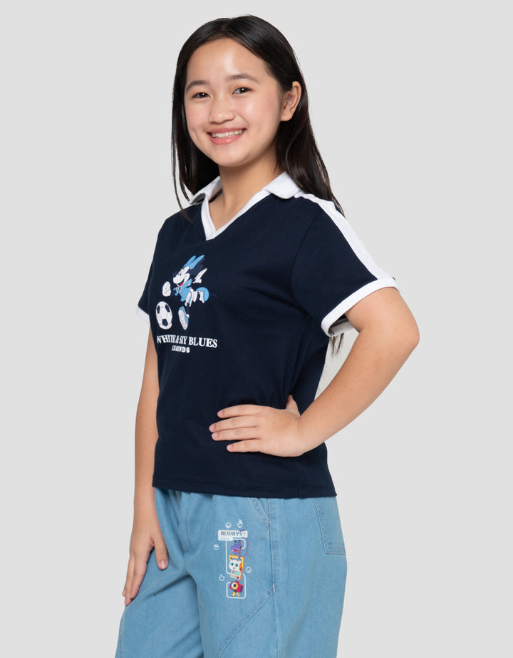 Disney Trophy Collar Minnie Sport Kaos Anak Perempuan