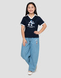 Disney Trophy Collar Minnie Sport Kaos Anak Perempuan