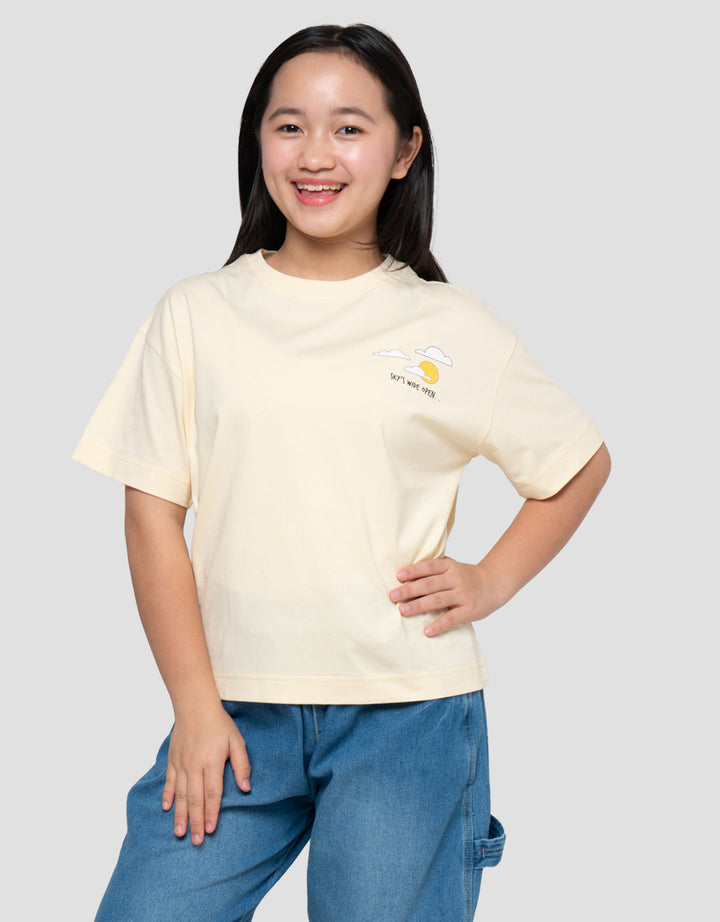 Disney Stitch Bali Print Kaos Anak Perempuan