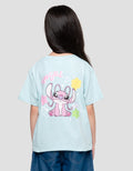Disney Stitch Angel Print Print Kaos Anak Perempuan