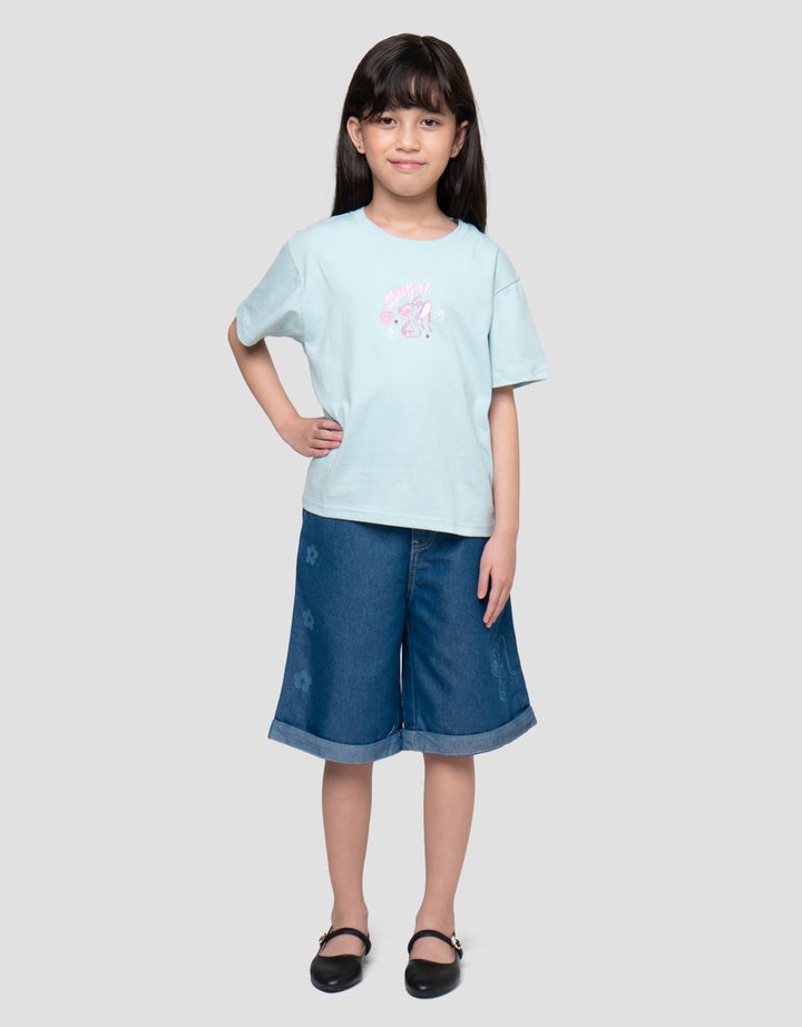 Disney Stitch Angel Print Print Kaos Anak Perempuan