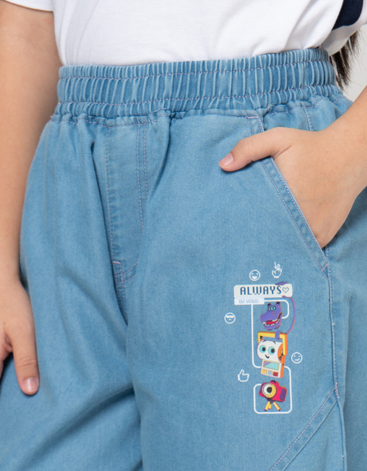 Disney Barrel Toy Story Celana Jeans Anak Perempuan