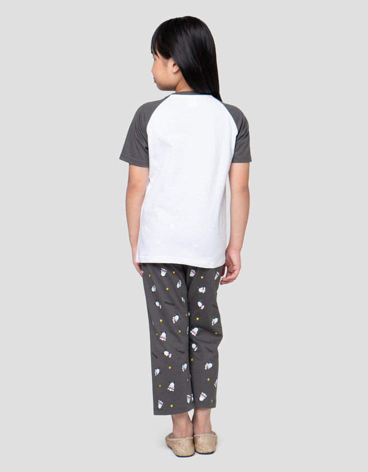 Character Raglan Pakaian Set Piyama Anak Perempuan