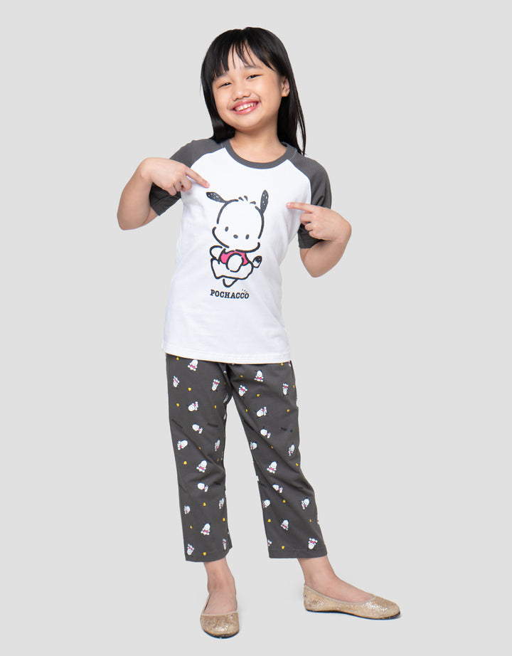 Character Raglan Pakaian Set Piyama Anak Perempuan