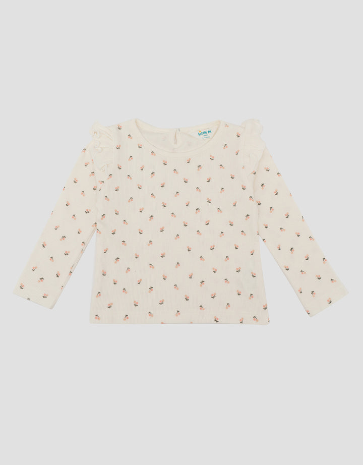 Little M Rib Fullprint Cherry Kaos Bayi