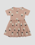 Little M Jersy Cats Midi Dress Bayi