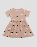 Little M Jersy Cats Midi Dress Bayi