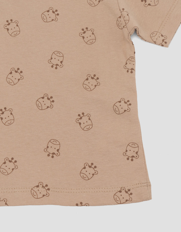 Little M Fullprint Giraffe Kaos Bayi