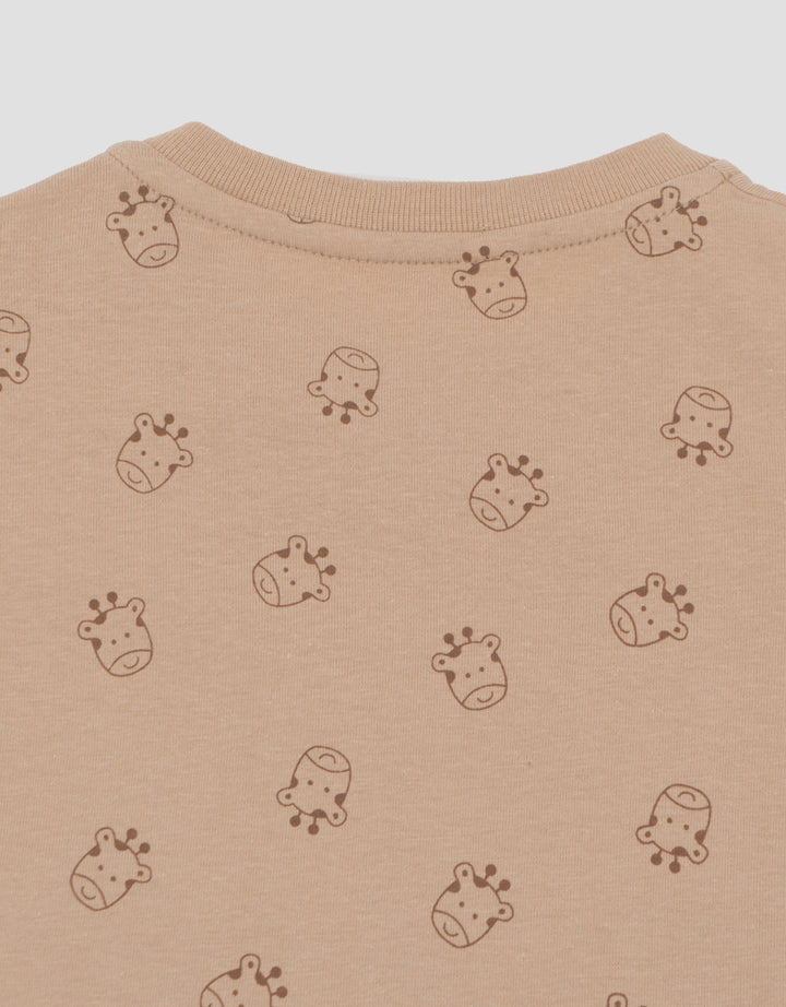 Little M Fullprint Giraffe Kaos Bayi