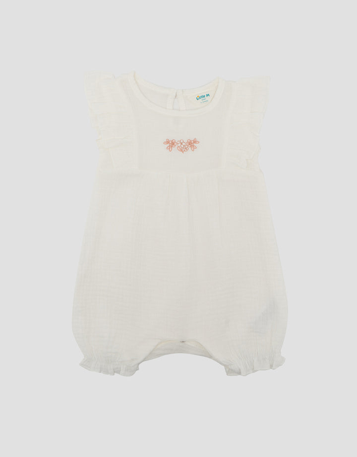 Little M Crinkle Embro Romper Bayi