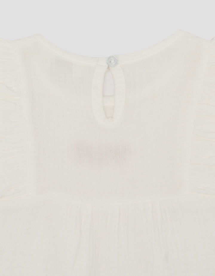 Little M Crinkle Embro Romper Bayi