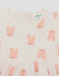 Little M Jersey Fullprint Love Dress Bayi