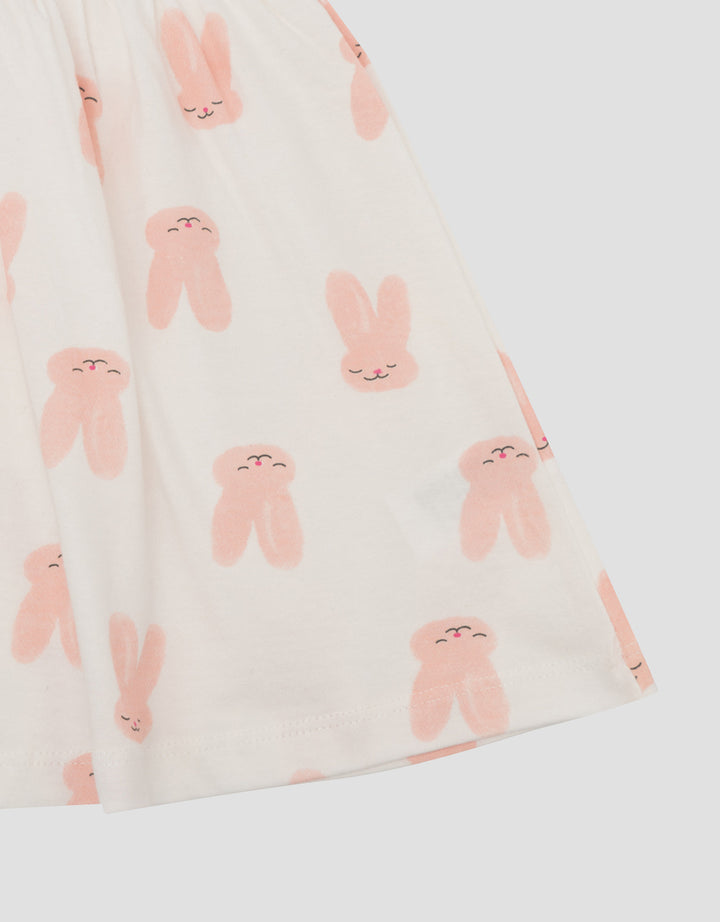 Little M Jersey Fullprint Love Dress Bayi