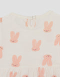 Little M Jersey Fullprint Love Dress Bayi