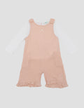 Little M 2Pc Double Layers With Embro Jumpsuit Overall Bayi