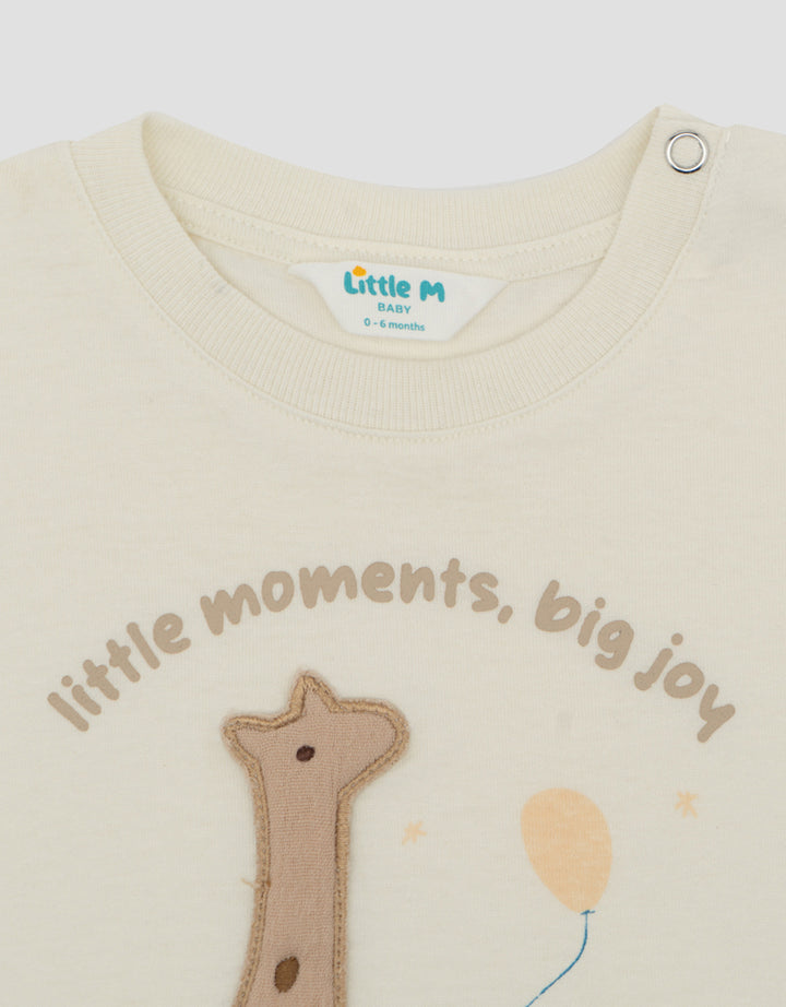 Little M Applique Giraffe Kaos Bayi