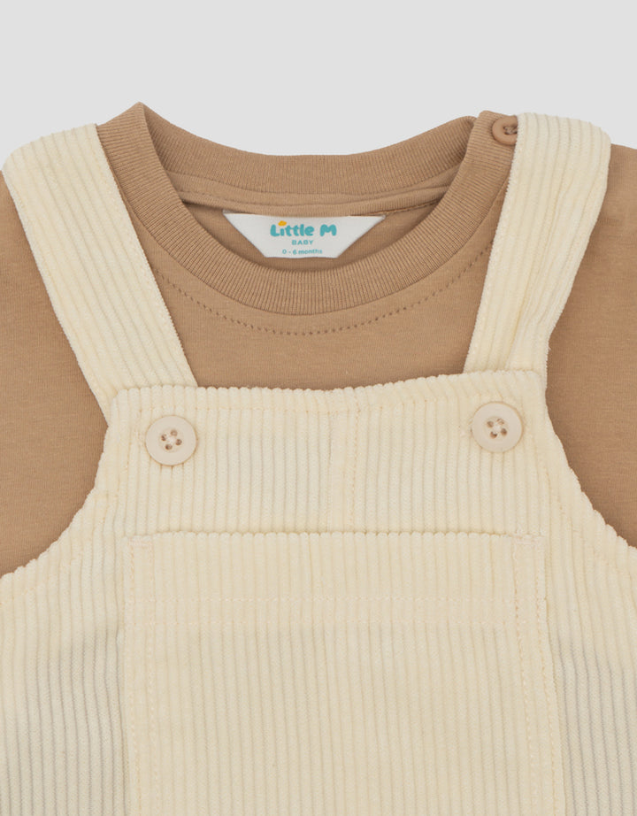 Little M Tiger Embro Overall Cordu Bayi