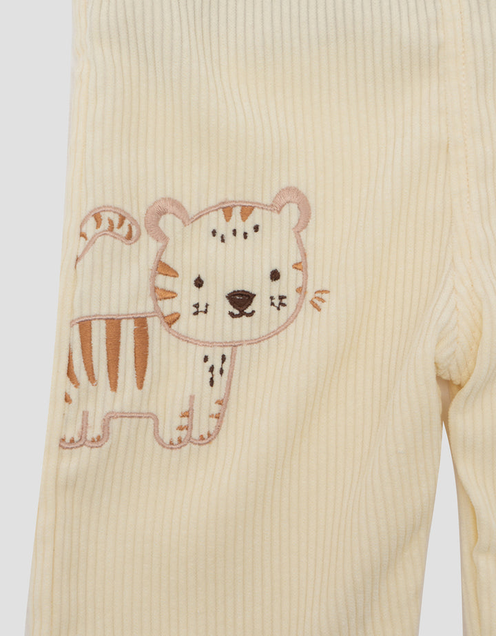 Little M Tiger Embro Overall Cordu Bayi