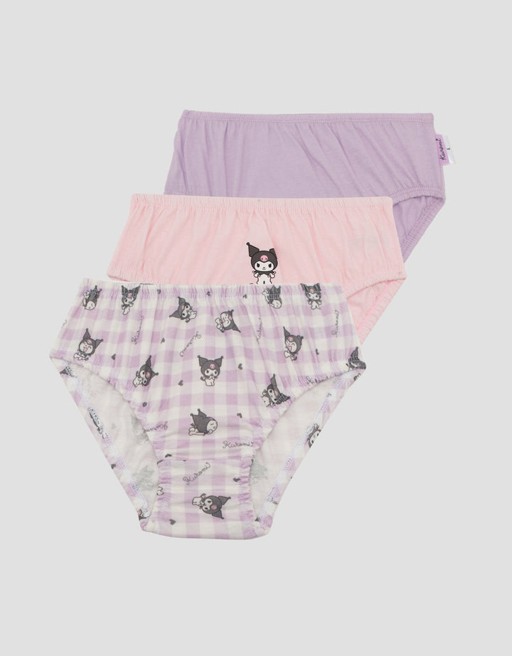 Character Pack Of 3 Kuromi Celana Dalam Perempuan