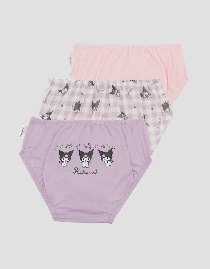 Character Pack Of 3 Kuromi Celana Dalam Perempuan