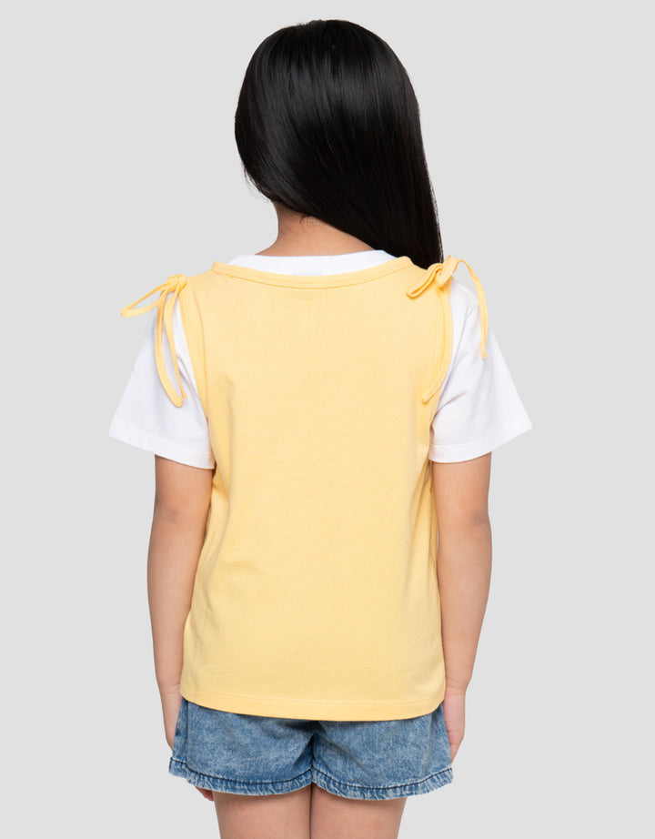 Character Rompi Pita Harry Potter Print Kaos Anak Perempuan