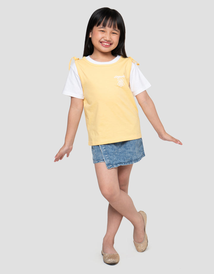 Character Rompi Pita Harry Potter Print Kaos Anak Perempuan