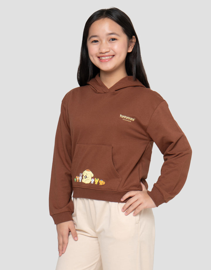 Character Pompompurin Sweater Hoodie Anak Perempuan