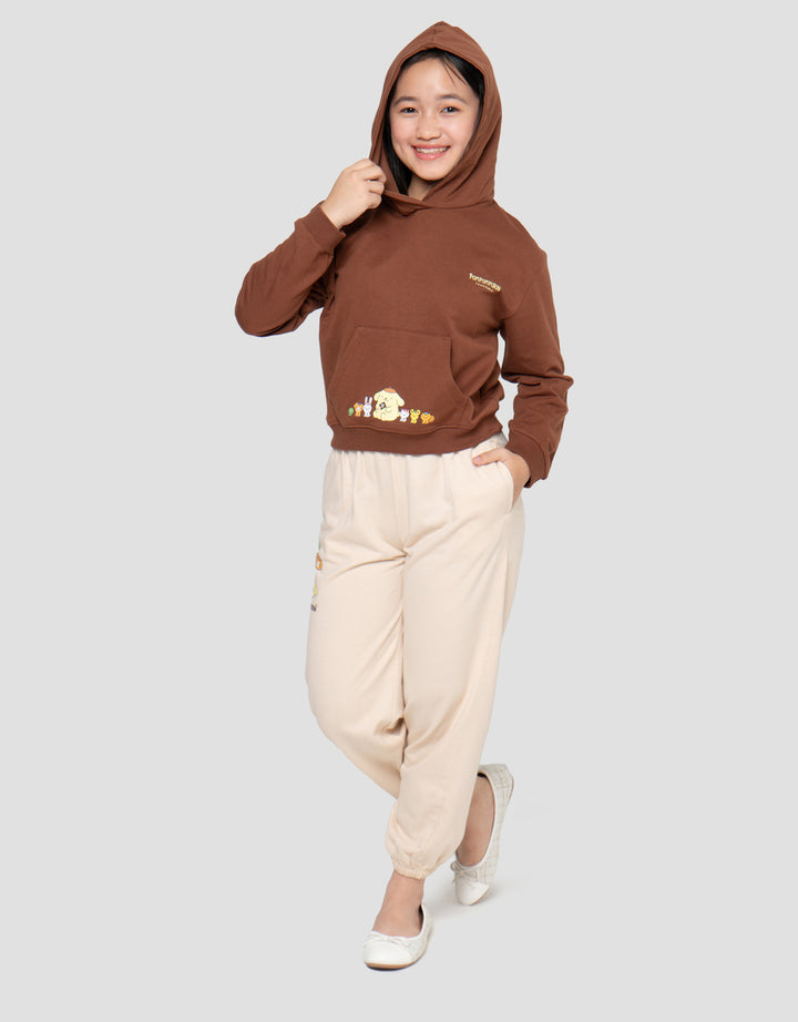 Character Pompompurin Sweater Hoodie Anak Perempuan