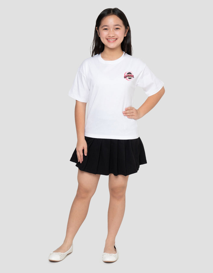 Character Supergirl Print Kaos Anak Perempuan