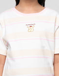 Character Stripe Pompompurin Kaos Anak Perempuan