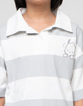 Character Polo Stripe Pochacco Kaos Anak Perempuan