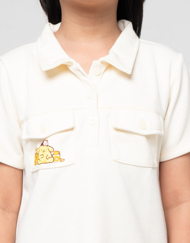 Character Pompompurin Midi Dress Anak Perempuan