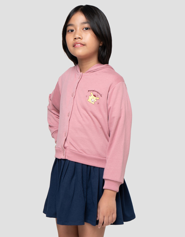 Character Pompompurin Jaket Hoodie Anak Perempuan