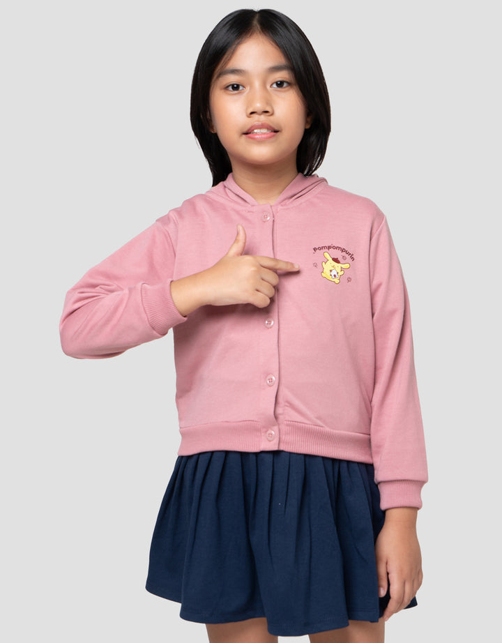 Character Pompompurin Jaket Hoodie Anak Perempuan
