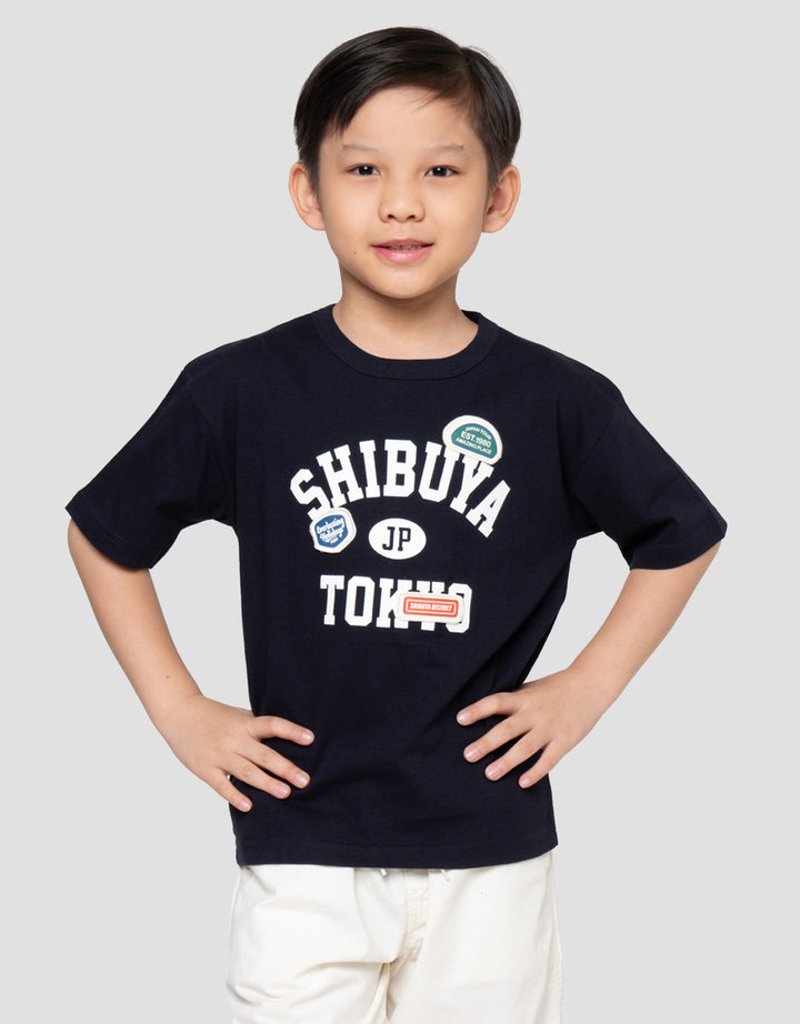 Little M Shibuya Print Kaos Oversize Anak Laki-laki