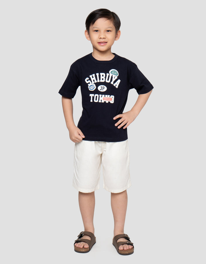 Little M Shibuya Print Kaos Oversize Anak Laki-laki