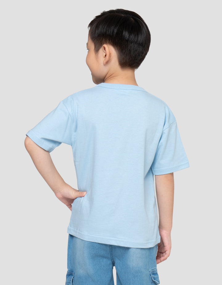 Little M Print Apl Sidney Kaos Oversize Anak Laki-laki