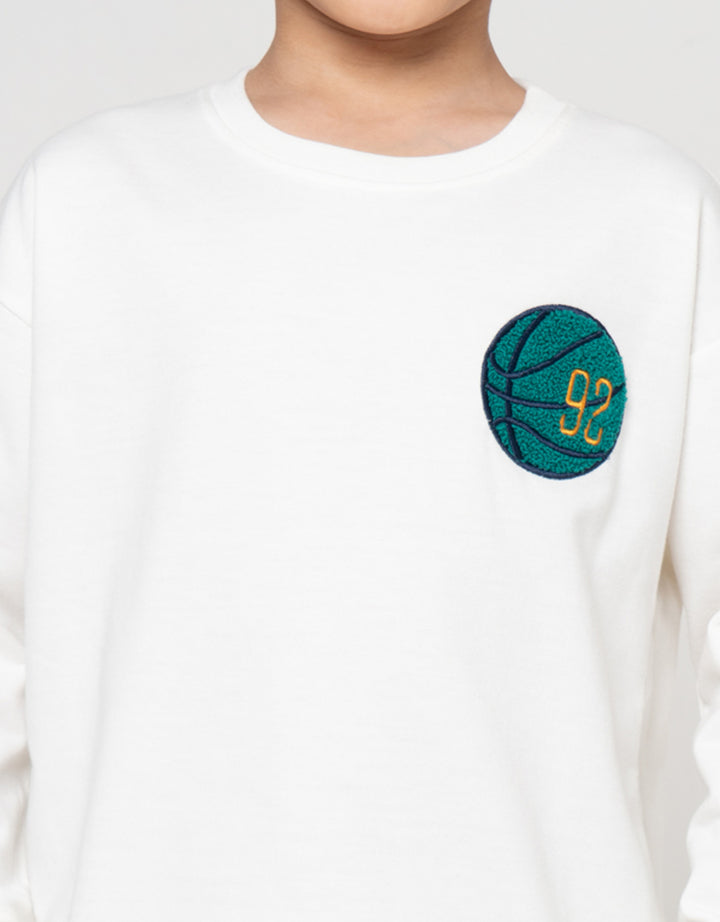 Little M Apl Sweater Oversize Anak Laki-Laki